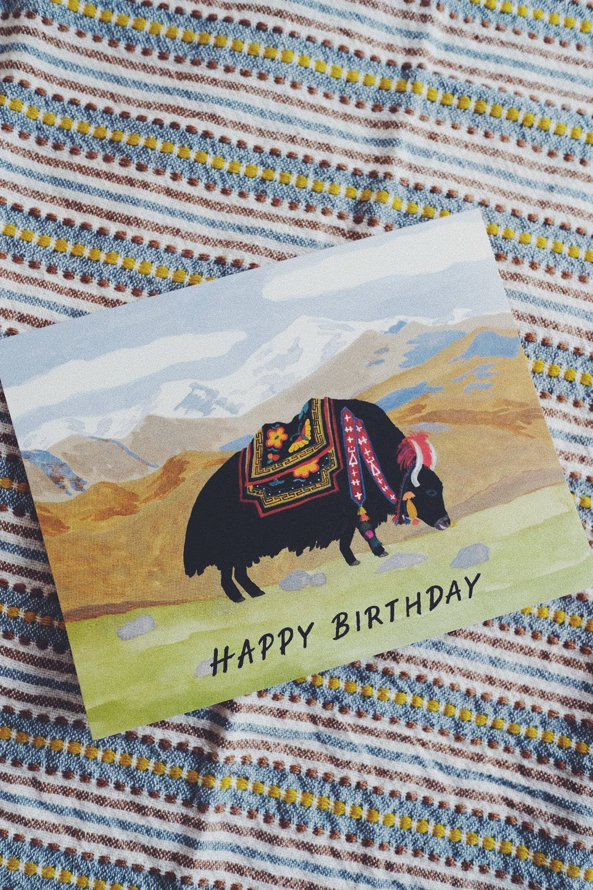 Yak Birthday Card