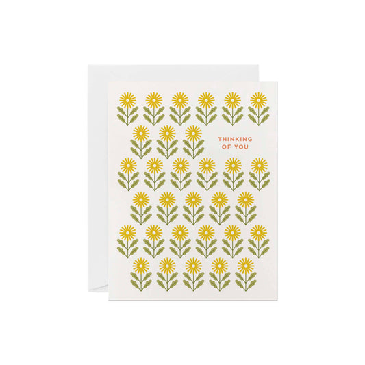 Thinking of You Card | Yellow Daisy Encouragement Card