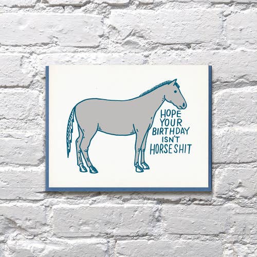 Horseshit Birthday Card