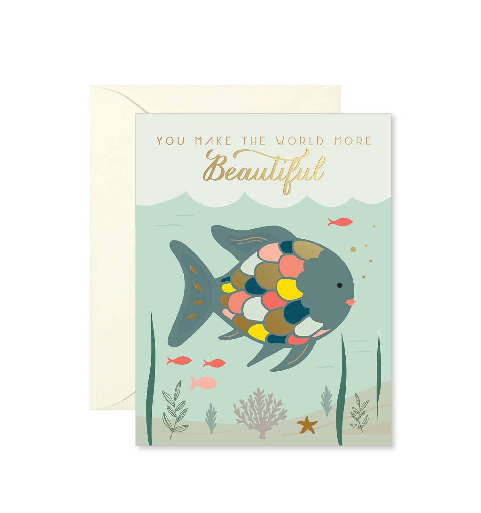 Rainbow Fish Encouragement Greeting Card
