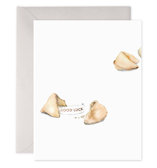 Fortune Cookie Good Luck Congrats Card