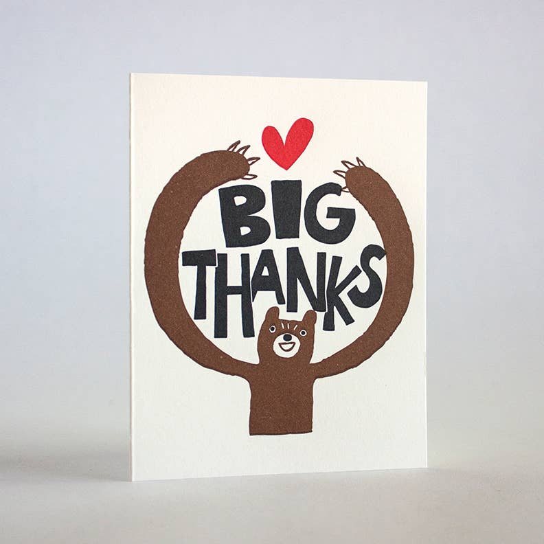 Big Bear Thank You Card