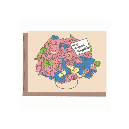 Sympathy Flowers Greeting Card