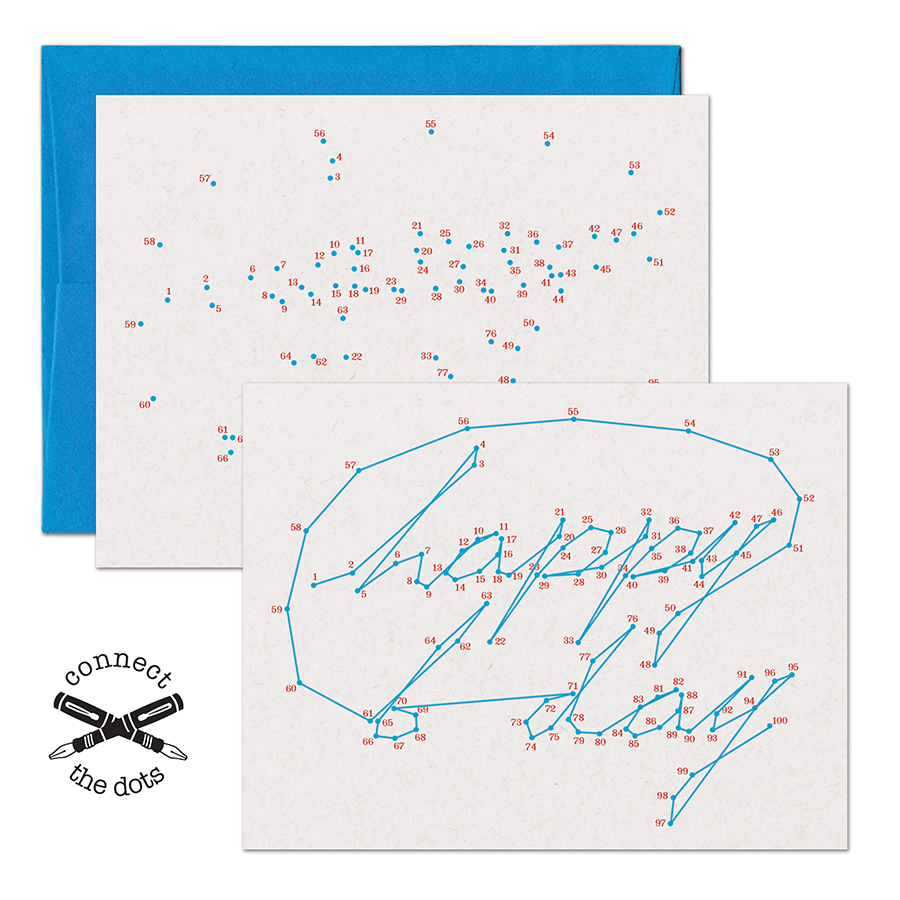 Connect the Dots - Happy Birthday Card