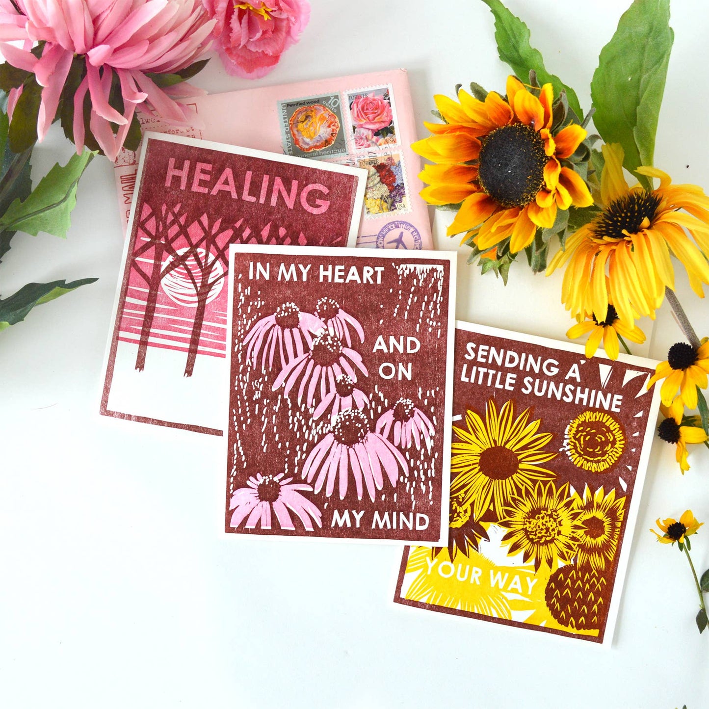 Coneflowers on My Mind Friendship Card