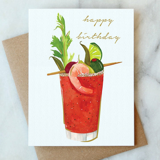 Bloody Mary Birthday Card
