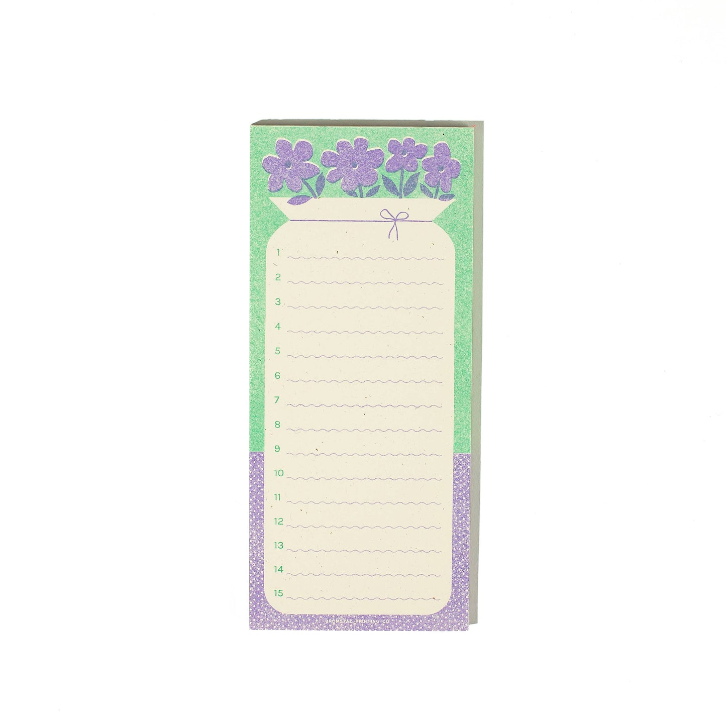 Vase of Flowers - Risograph Notepad