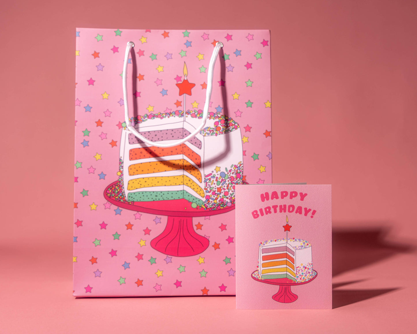 Rainbow Cake Gift Bag