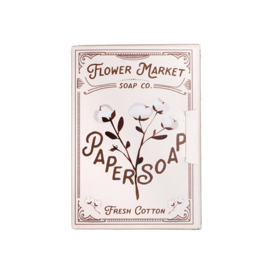 Paper Soap | Fresh Cotton Scent, 50 Sheets