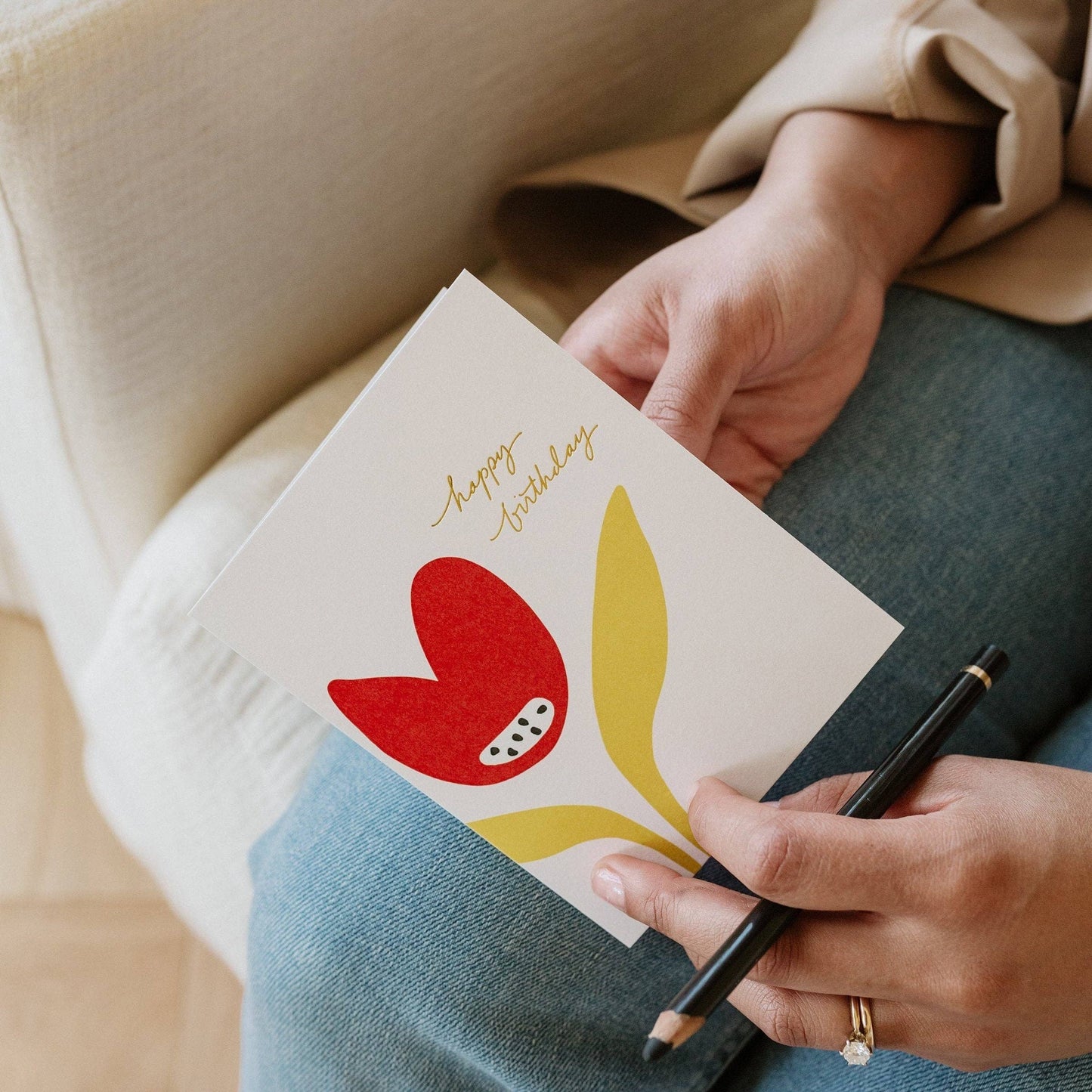 Birthday Tulip Greeting Card