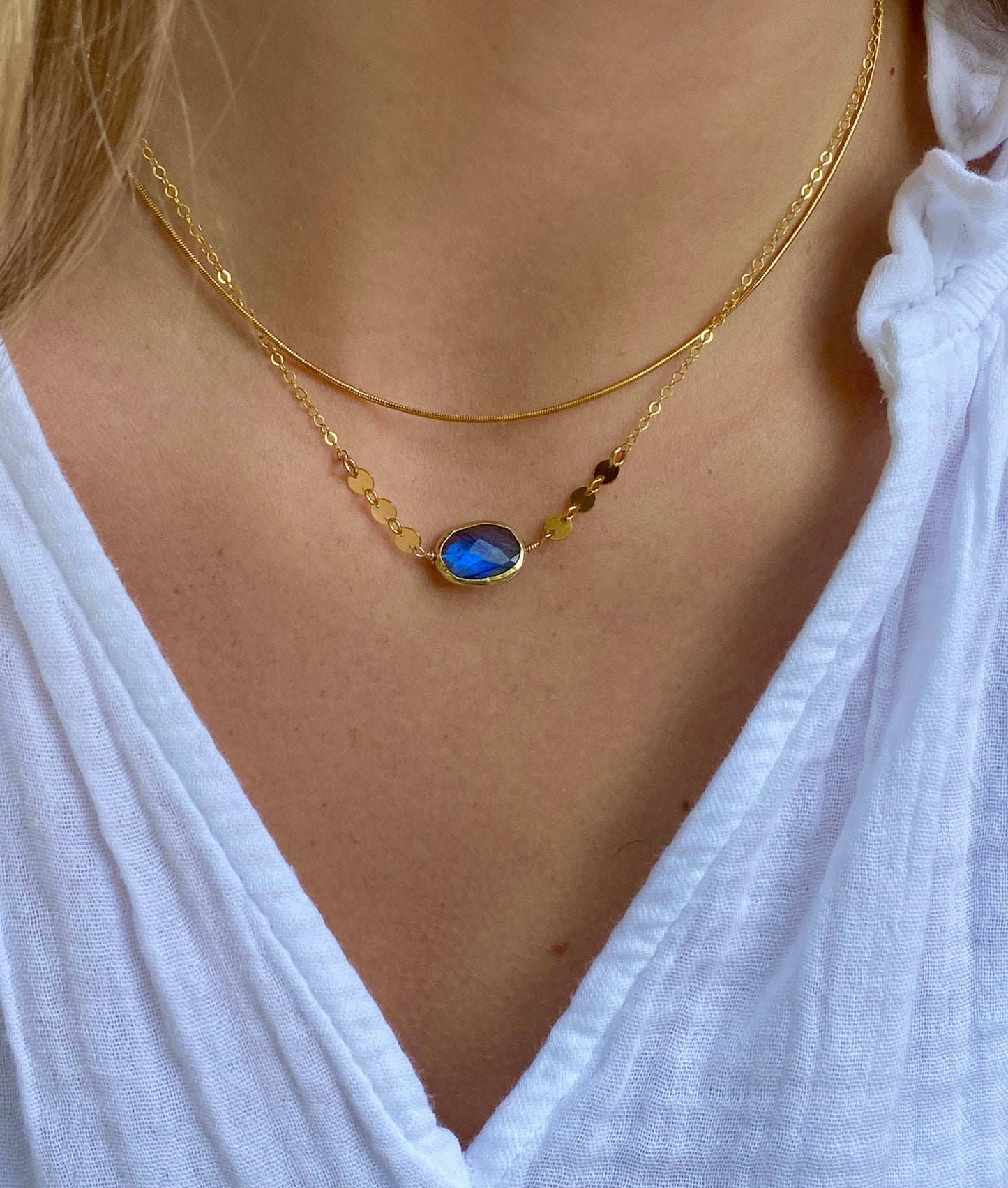 Labradorite adjustable choker 