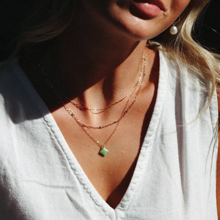 Verde Necklace: Sterling Silver / 16"