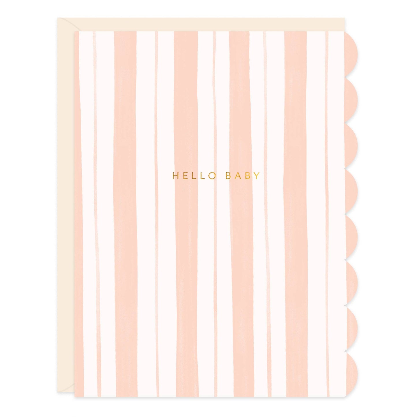 Baby Stripes Pink Greeting Card