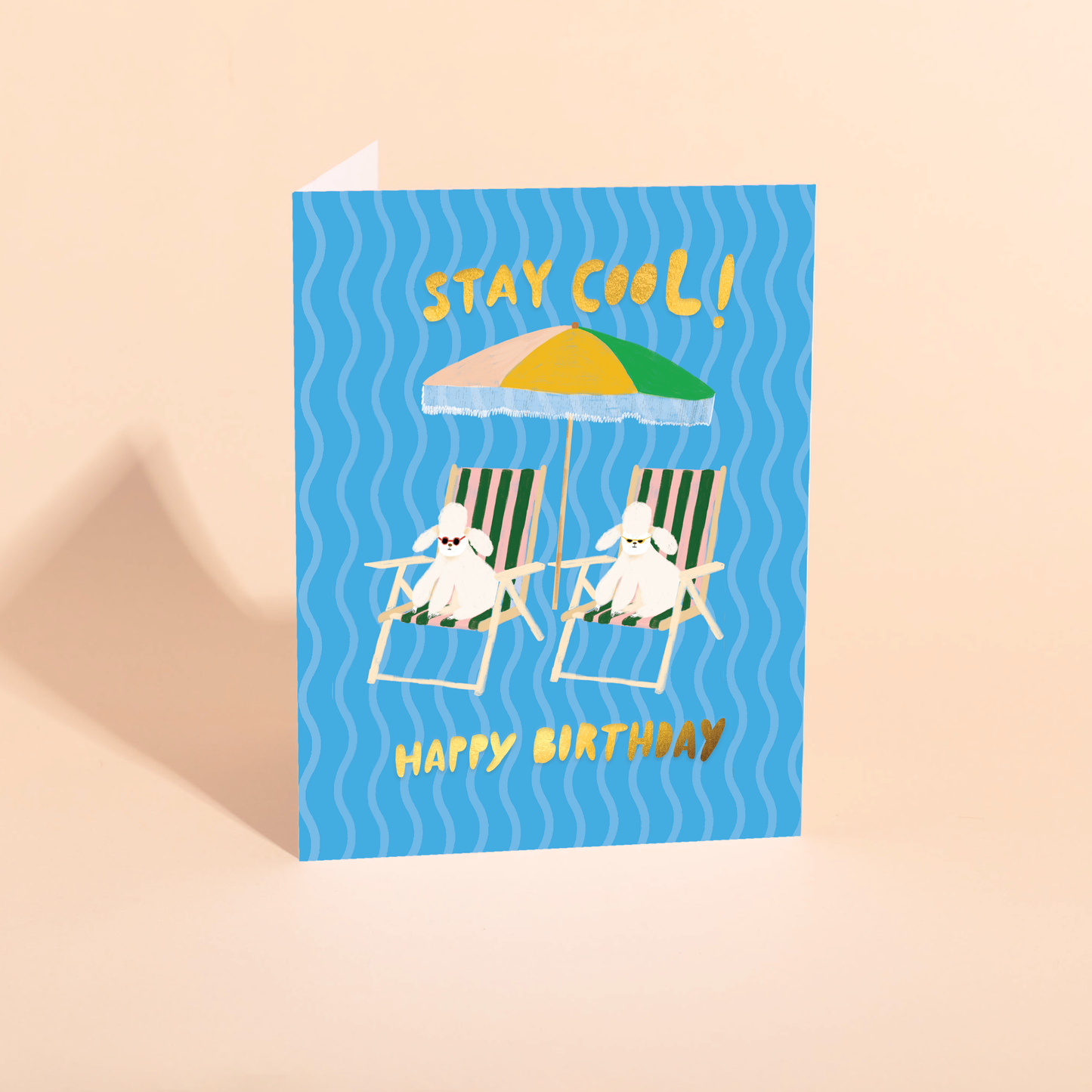 COOL POODLES - Birthday Card