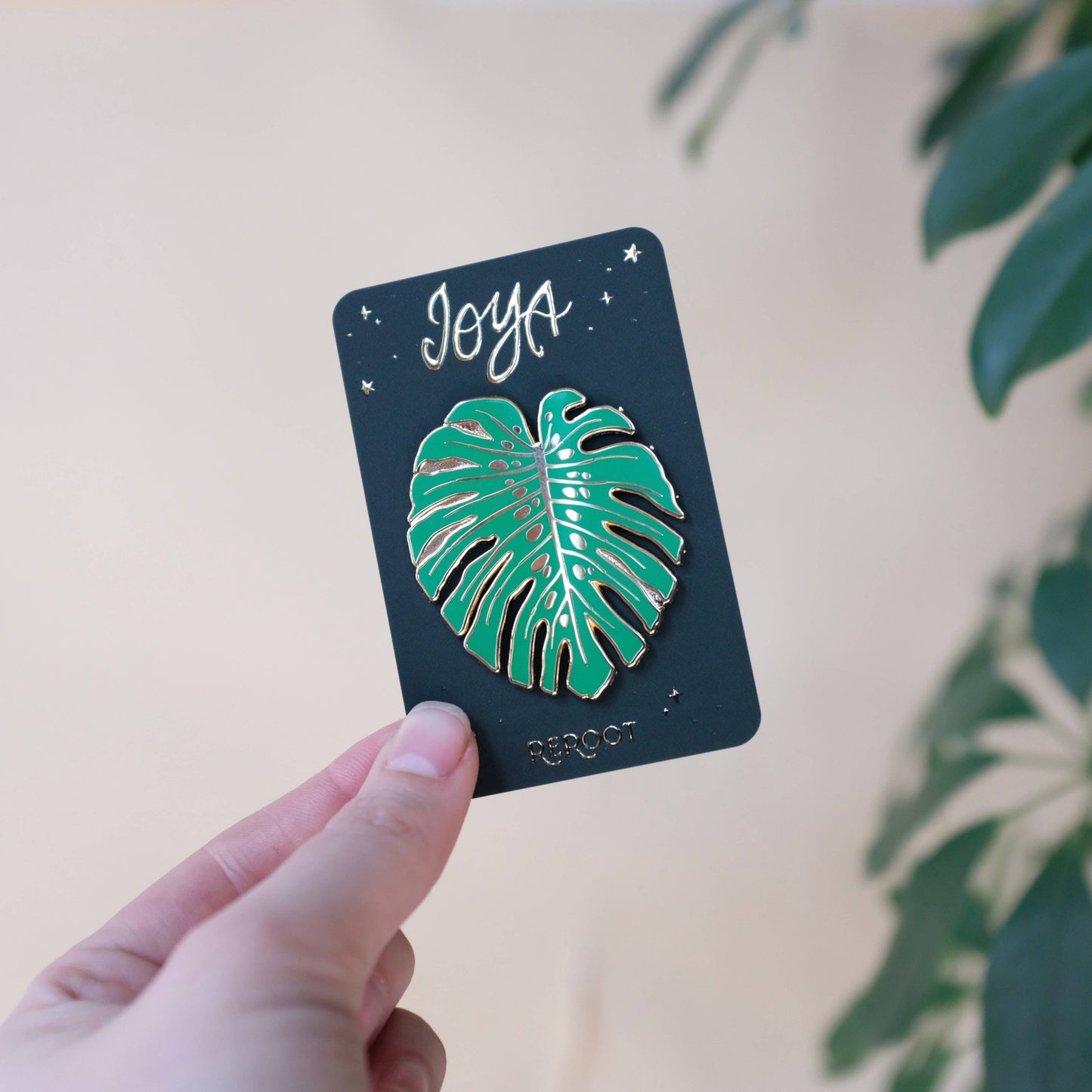 Monstera Enamel Pin
