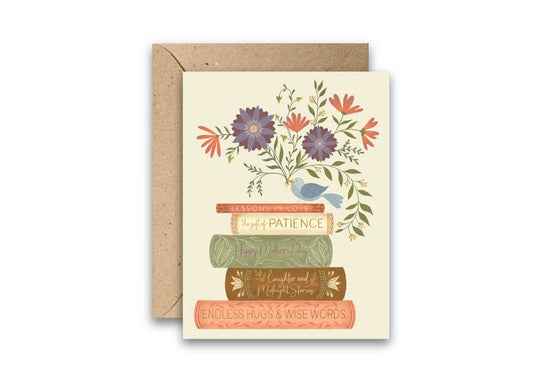 Mom's Library Hand-Illustrated Mother's Day Card
