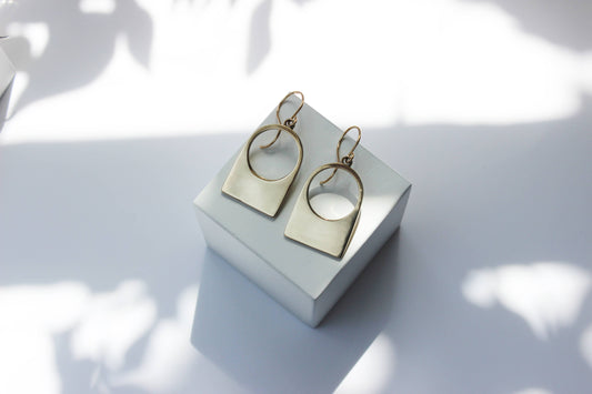 Contour Earrings | Gold