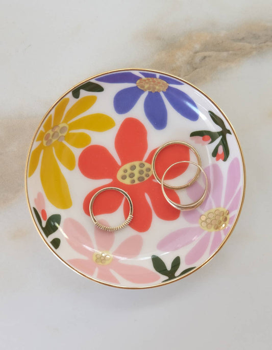 Porcelain Trinket Dish | Primary Blooms
