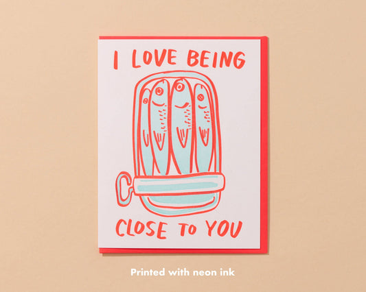 Foodie Grocery Sardine Love Card