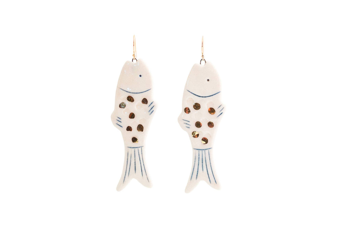 Little Fish Earrings | Alive Bright Blue