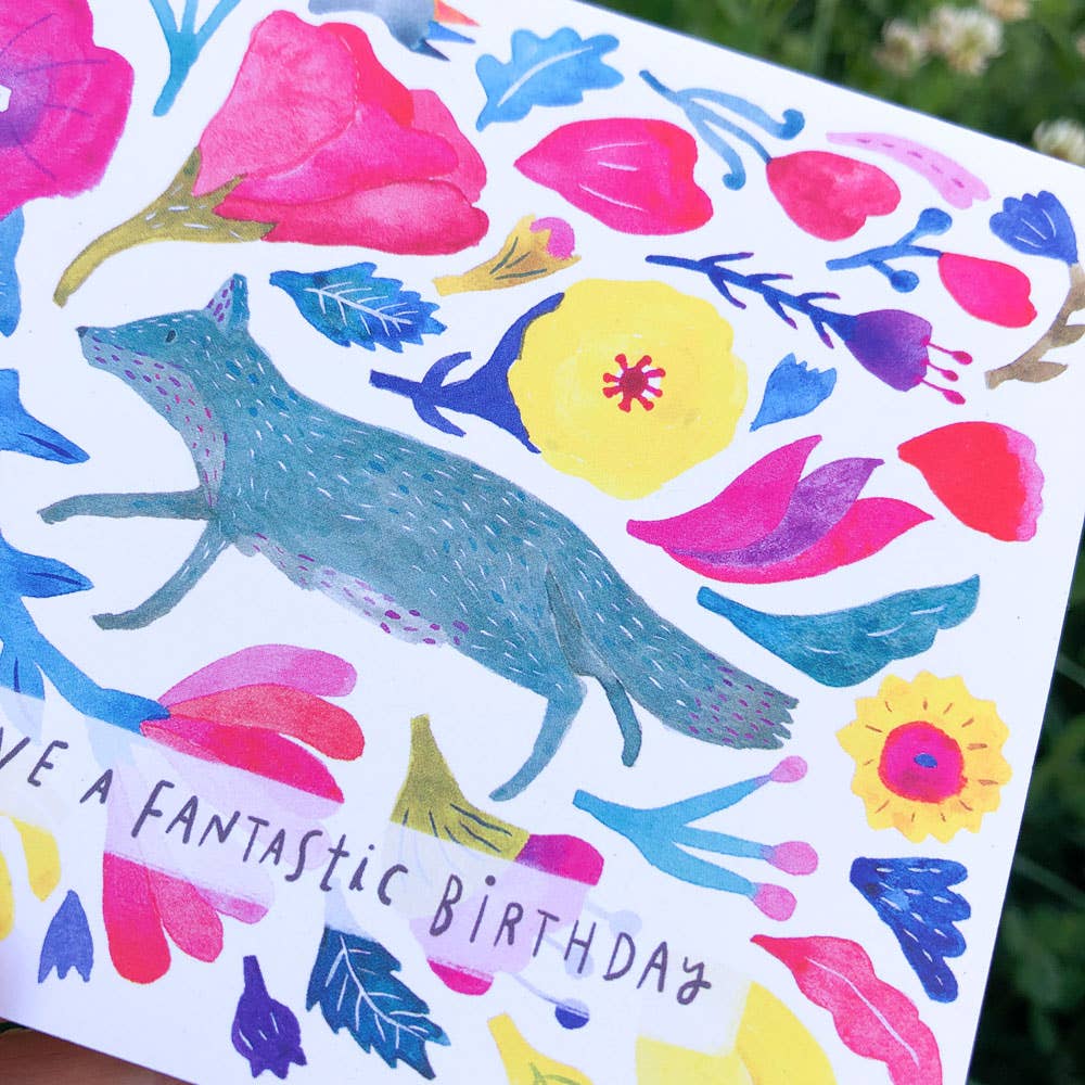 Fantastic Fox Birthday Greeting Card