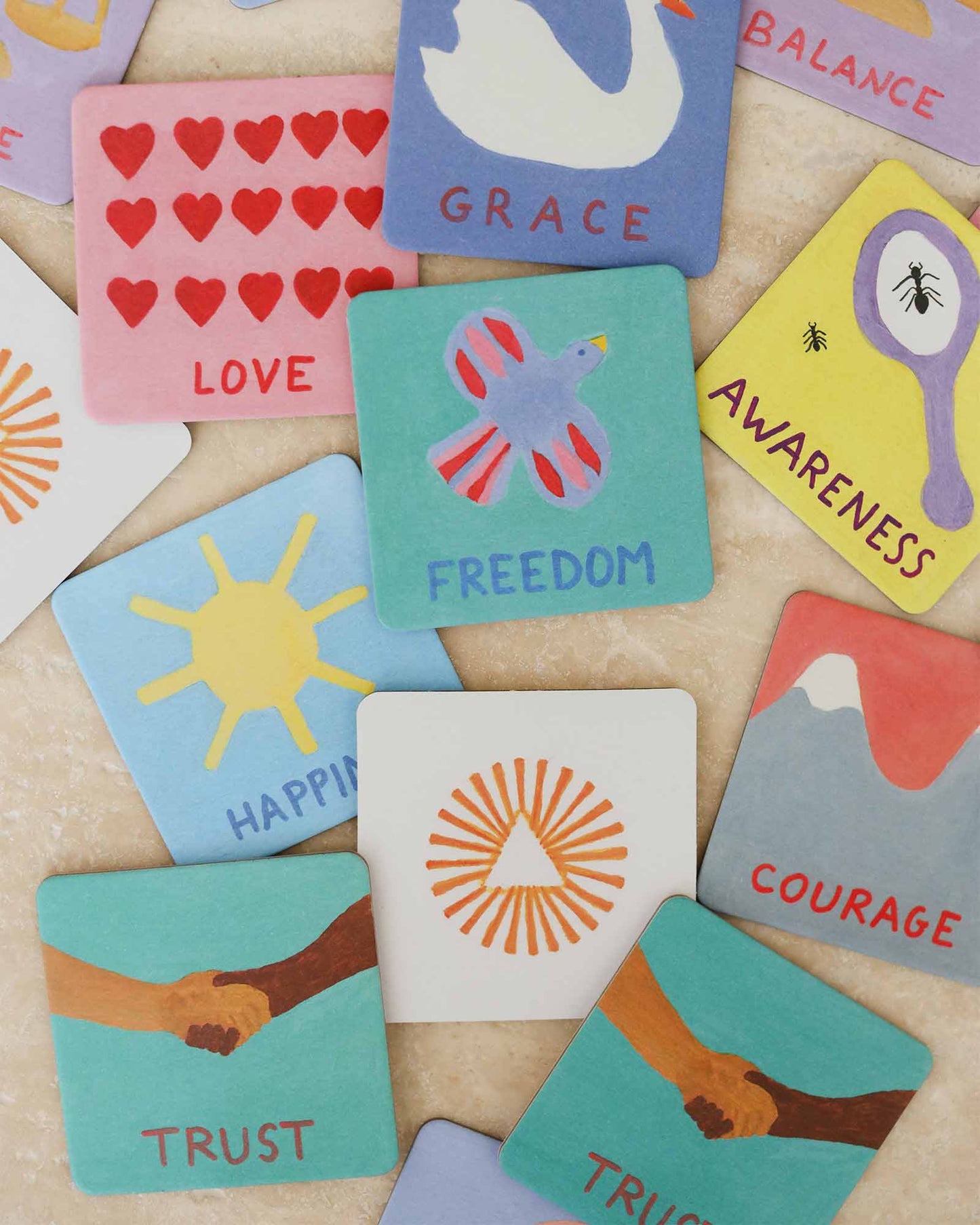 Mindful Memory Game Matching Pairs and Words for Kids