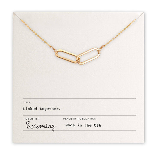 Linked Together Necklace | Gold Fill