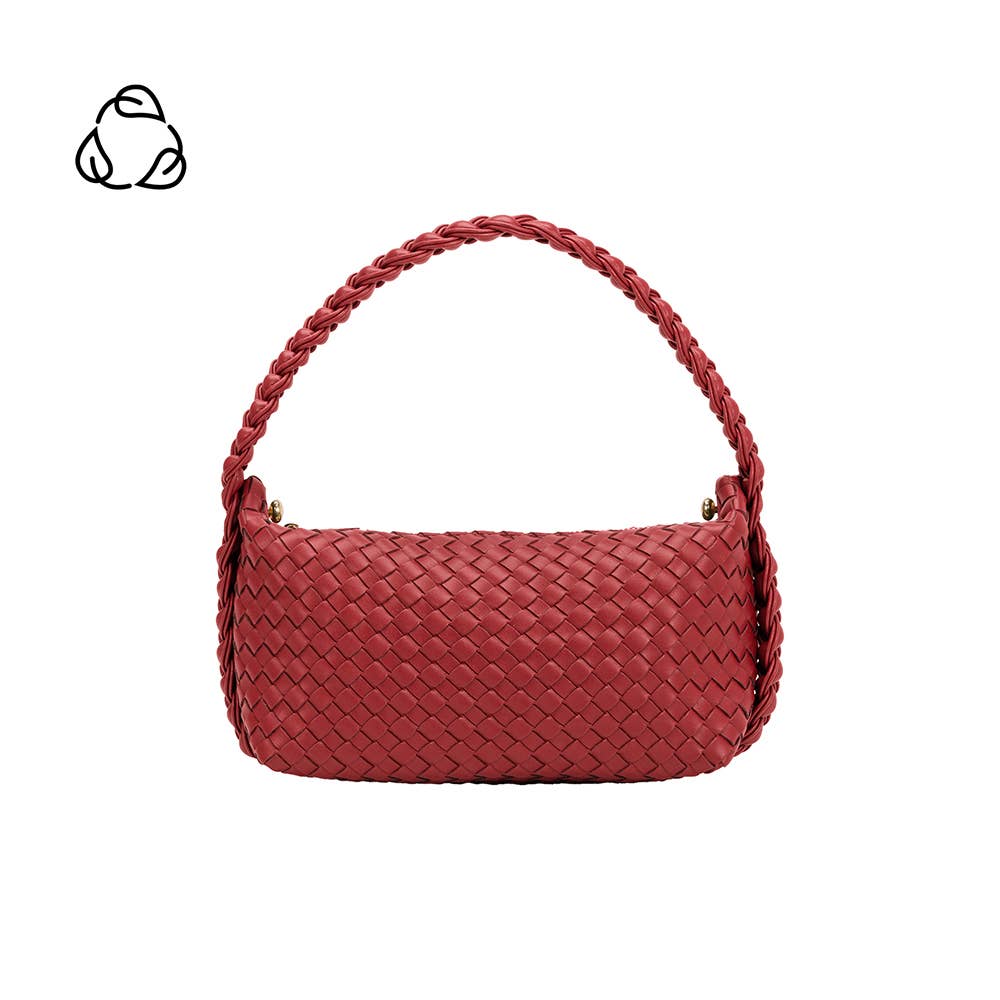 Alma Cranberry Recycled Vegan Top Handle Bag