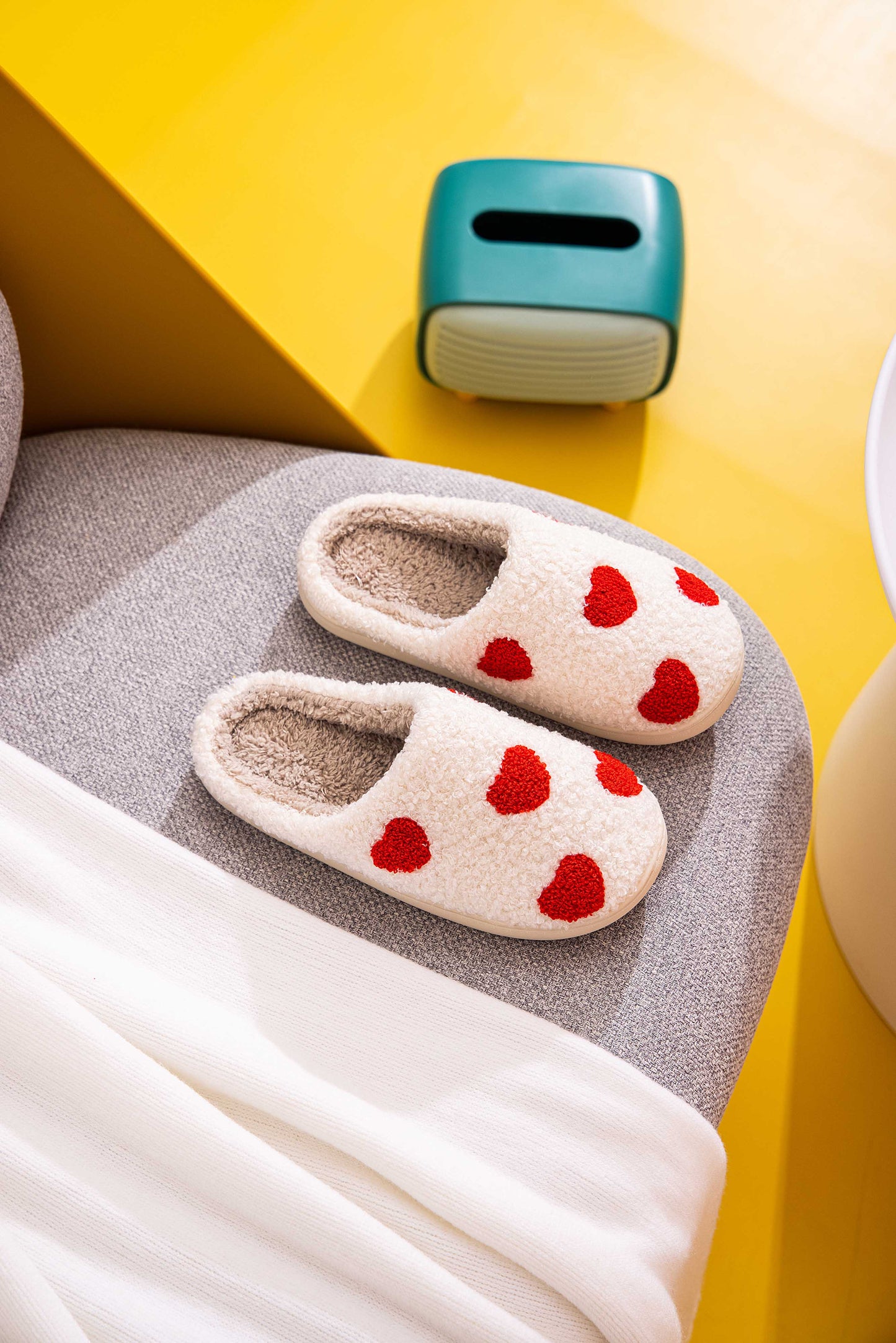 Valentine Heart House Slippers | Large