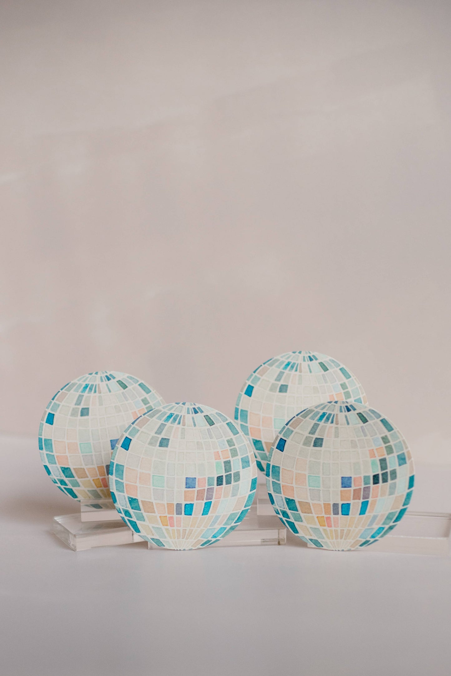 Mirror Ball Disco Coasters