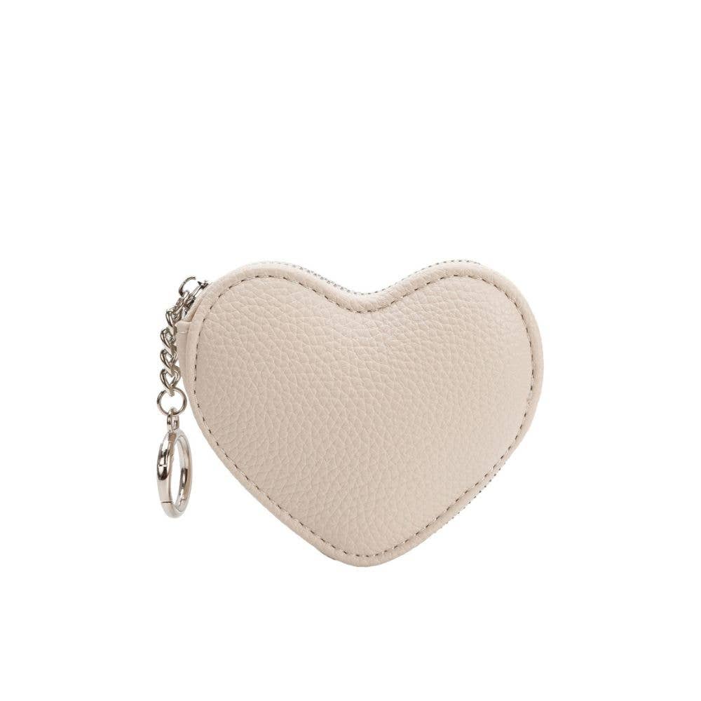 Puffy Heart Ivory Bag Charm