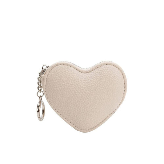 Puffy Heart Ivory Bag Charm