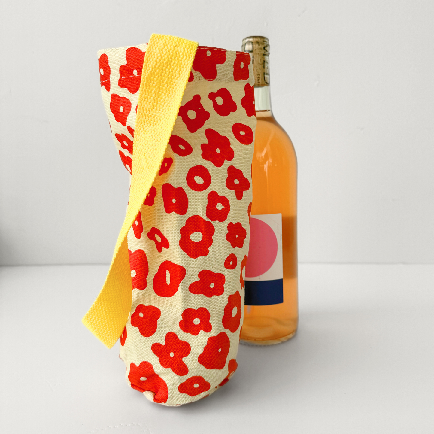 Wine Tote | Celeste Poppy Sunshine