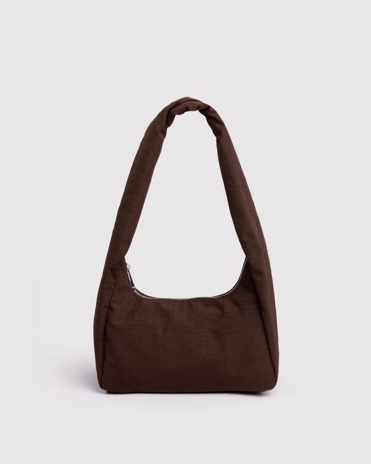 Small Nylon Meringue Bag | Coffee