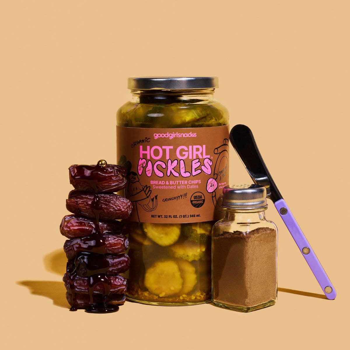 Hot Girl Pickles | Bread & Butter Chips 32oz