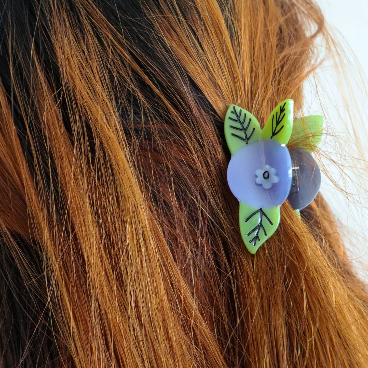 Mini Blueberry Hair Claw Clip