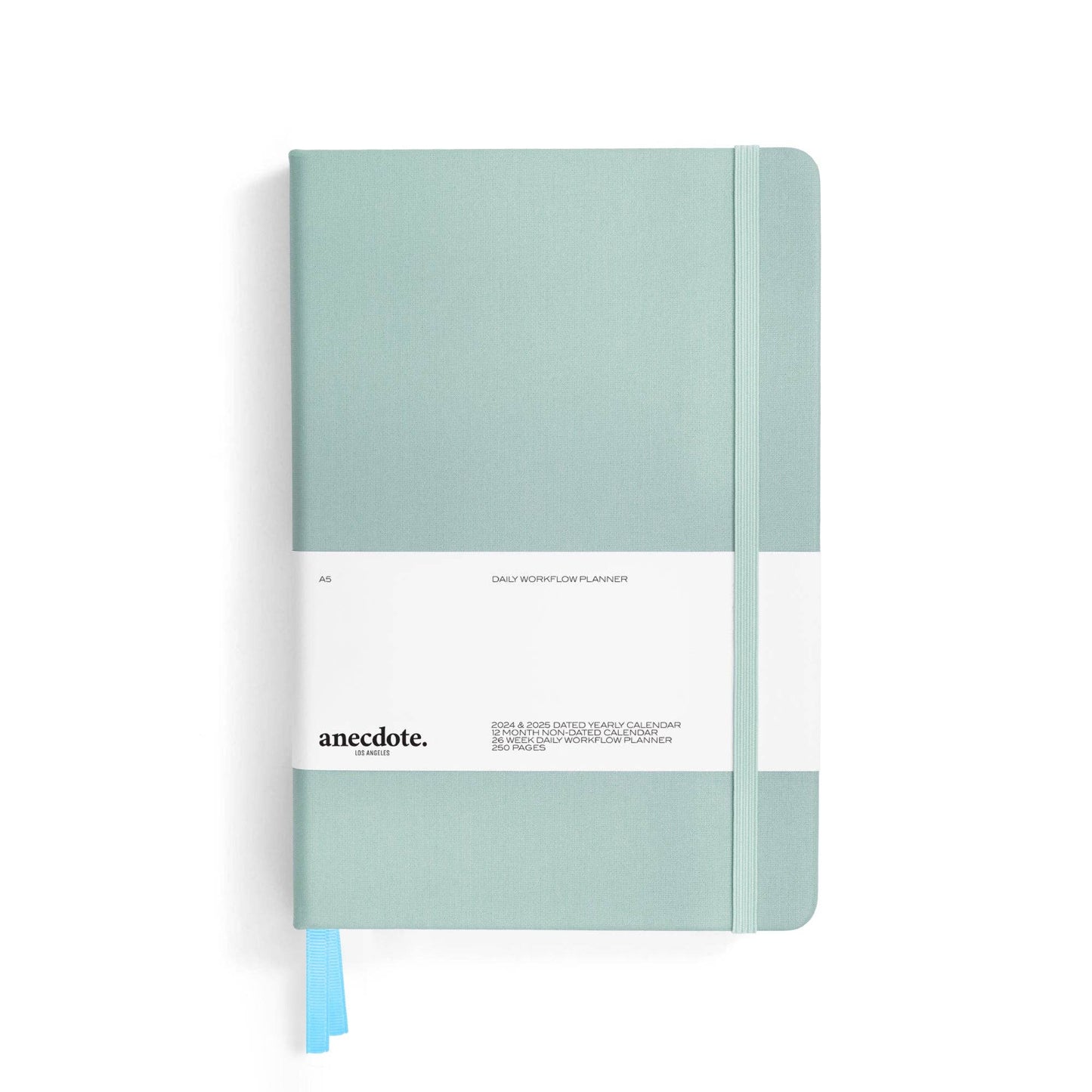 The Daily Planner - Hardcover with Library Buckram Cover: Evergreen