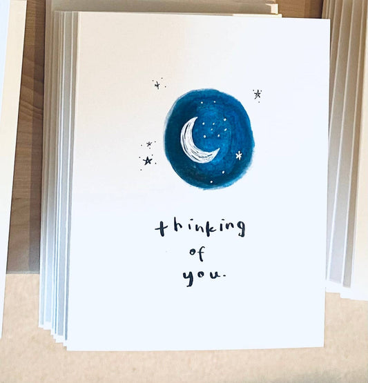 Thinking of You Moon And Stars Card