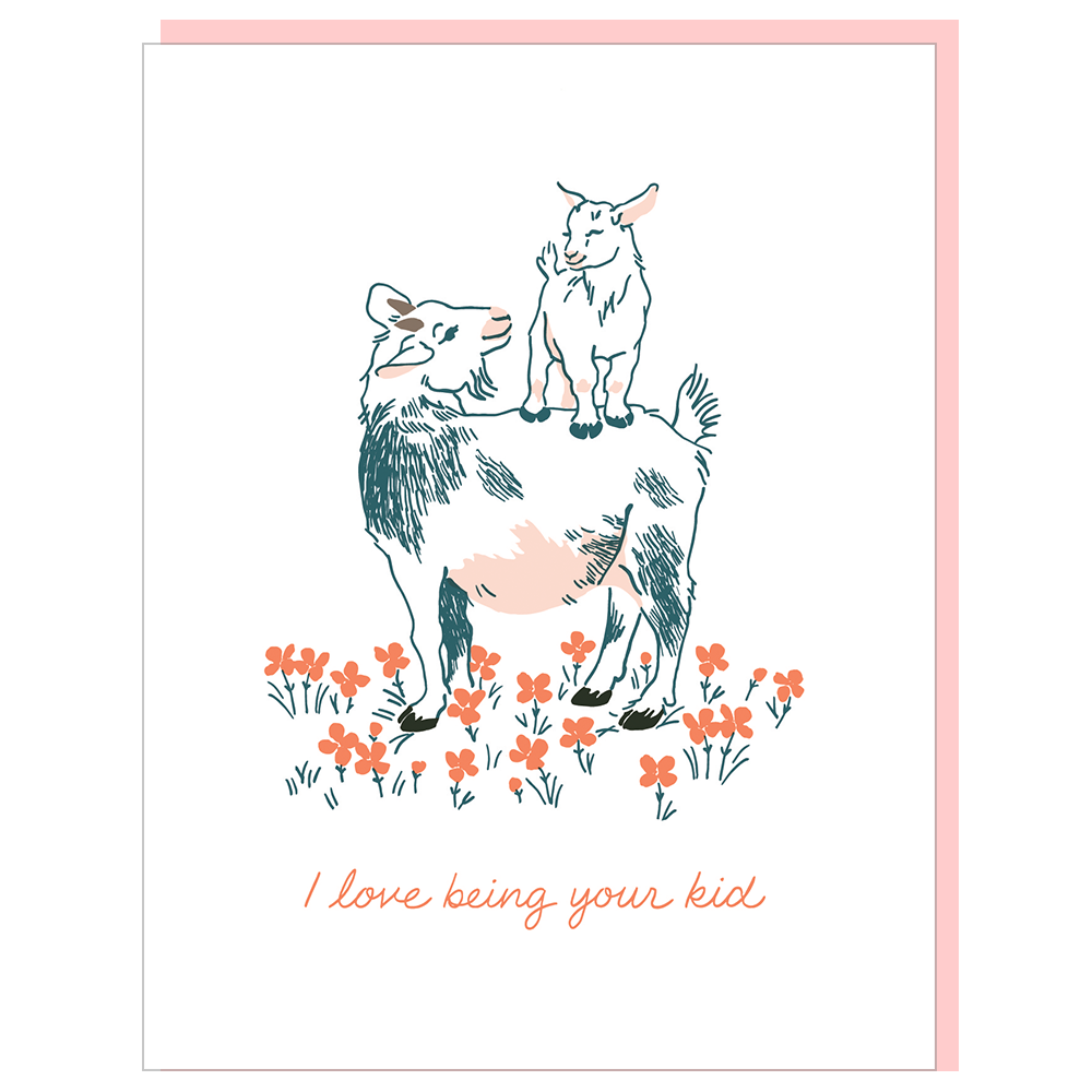 Goats Mother's Day Card