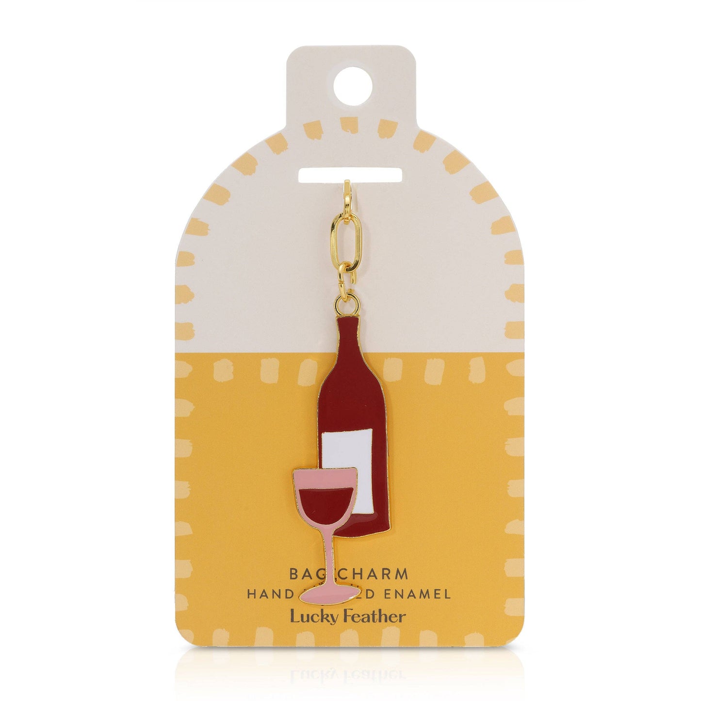 Enamel Bag Charm - Wine