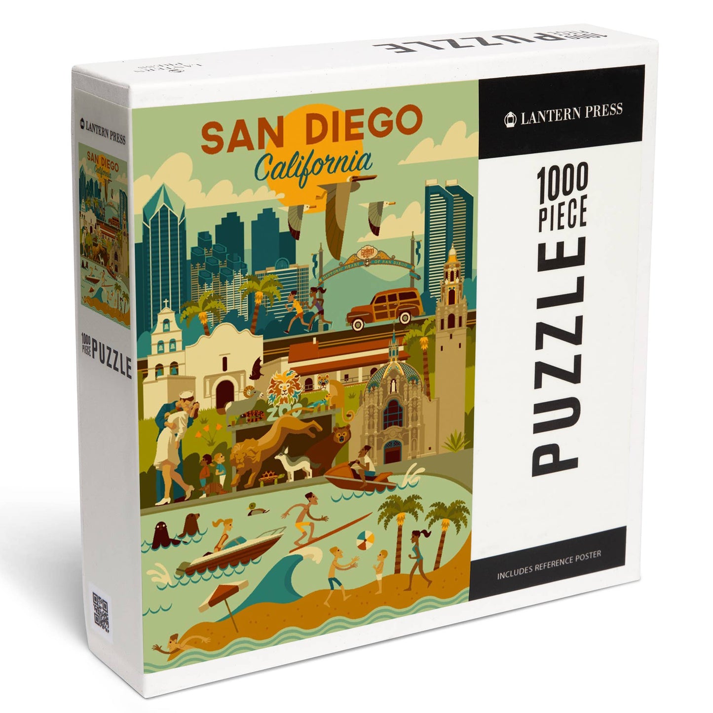 1000 PIECE PUZZLE San Diego, California, Geometric