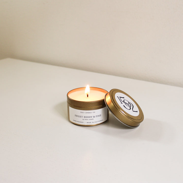 1502 Travel Tin Candle | Sweet Berry & Pine