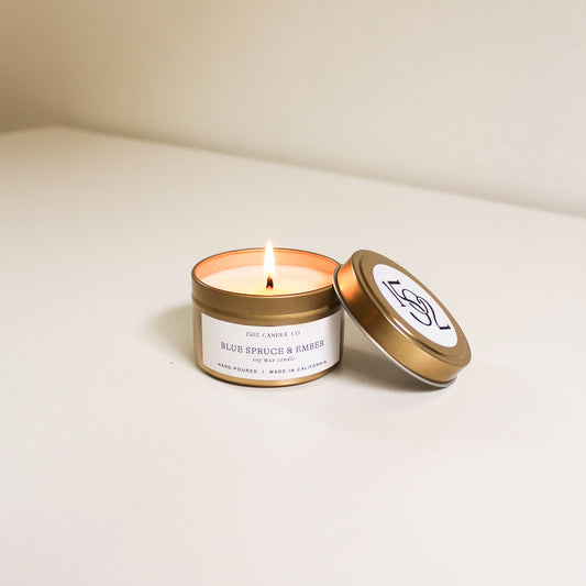 1502 Travel Tin Candle | Blue Spruce & Ember