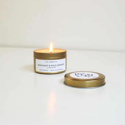 1502 Travel Tin Candle | Bergamot & Wild Jasmine