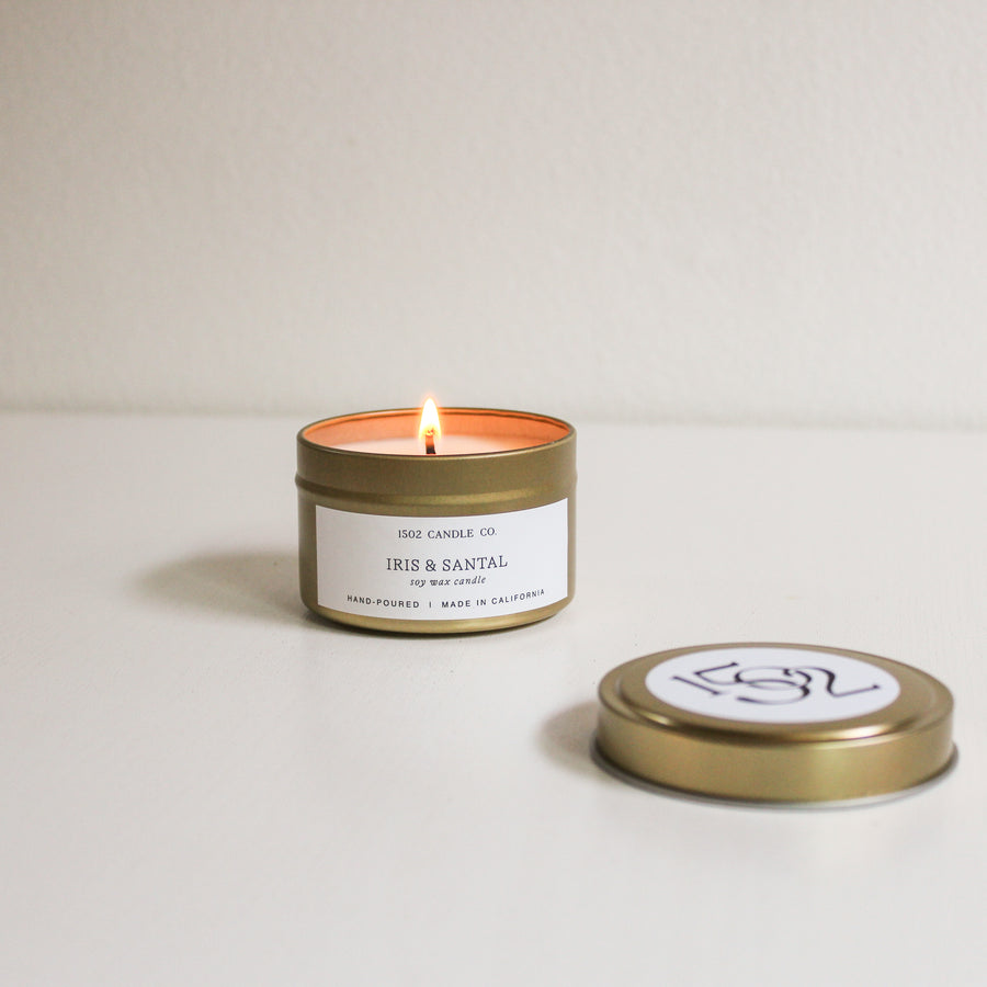 1502 Travel Tin Candle | Iris & Santal