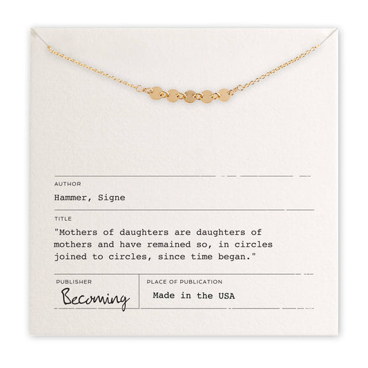 Mothers & Daughters Necklace | Gold Fill