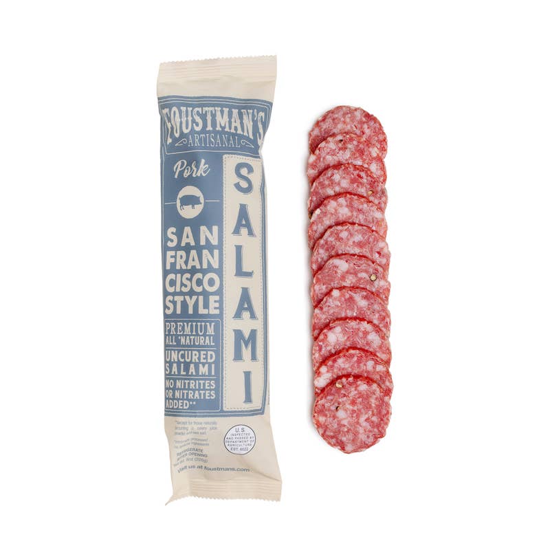 Foustman's Uncured Salami | Pork San Francisco Style 8oz