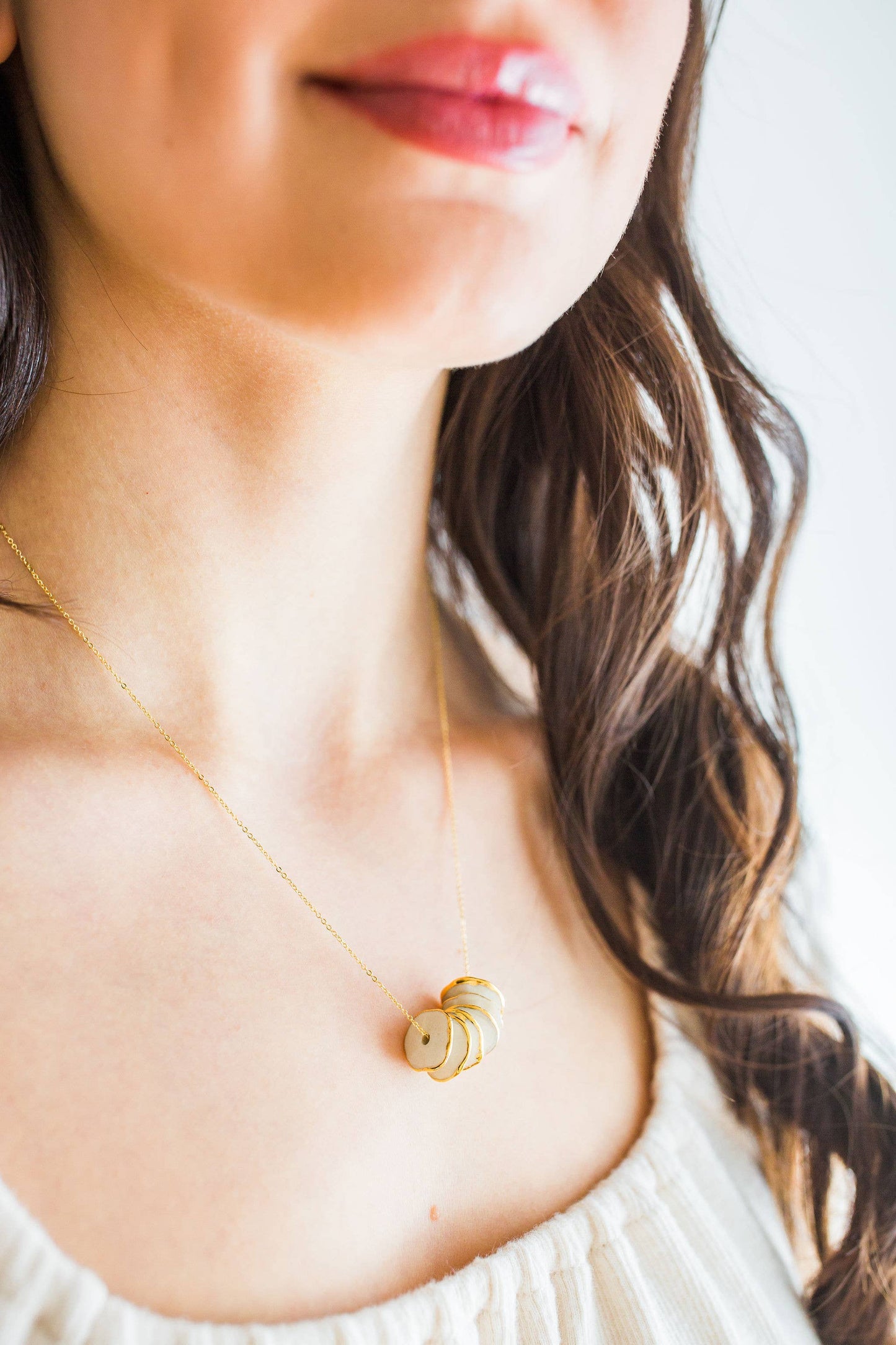 Pinched Bead Necklace