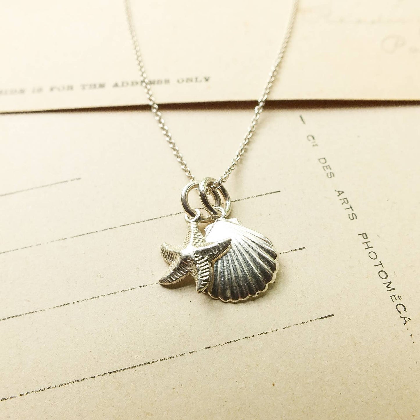 Swim the Sea Necklace: Gold Fill