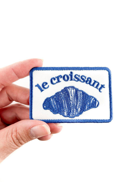 Le Croissant Embroidered Iron-On Patch